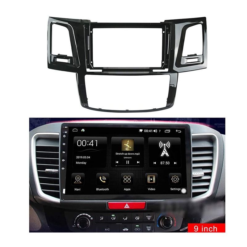 9 Inch Car Fascia for TOYOTA FORTUNER 2008-2014 Double Din Dvd Fascias Panel Dashboard Stereo Car DVD Frame In-Dash Kits(null)