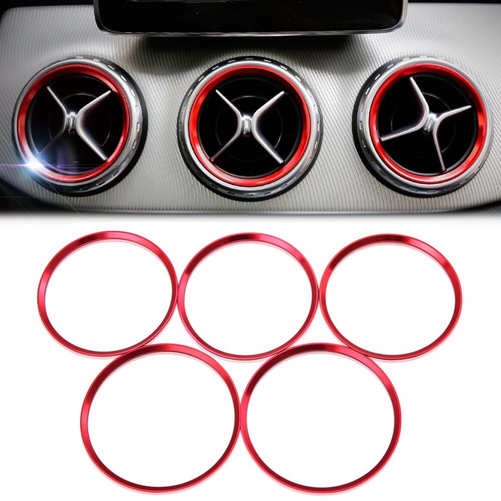 Air Condition Air Vent Outlet Ring Cover Trim Decoration car styling For Mercedes Benz Class W246 W176 X156 C117 AMG accessories