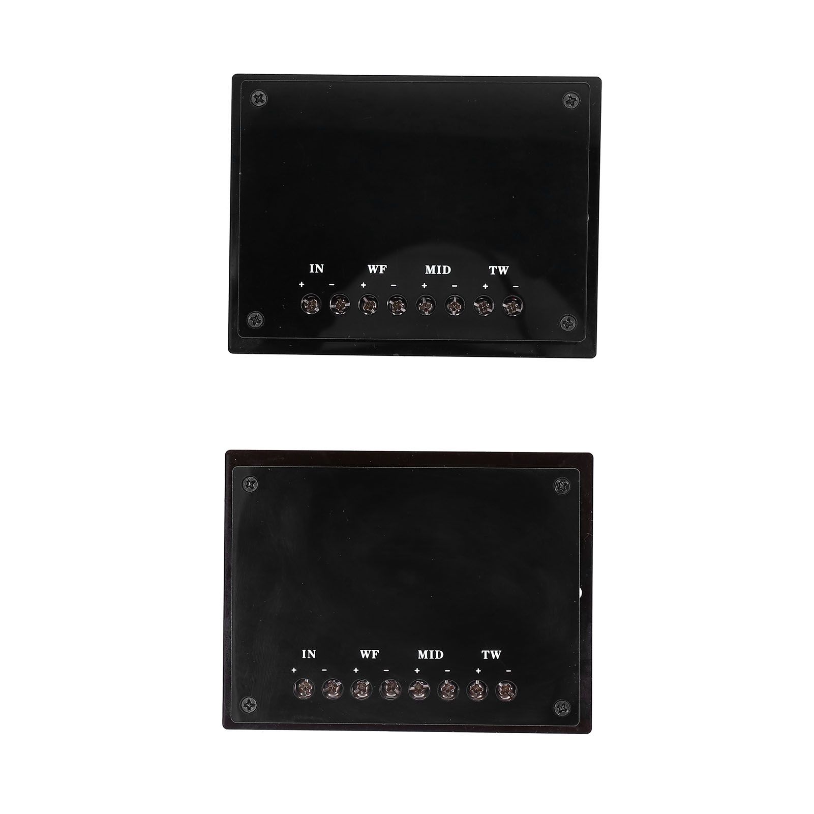 Part 2PCS Speaker Frequency Divider 3 Way High‑Power 300W Black Universal For