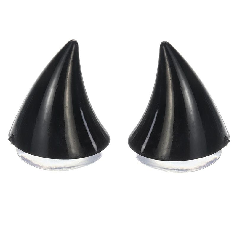 Motorcycle Helmet Corner Horn Decoration Accessories Resilient Suction Cup Soft Horn Decoration Headwear