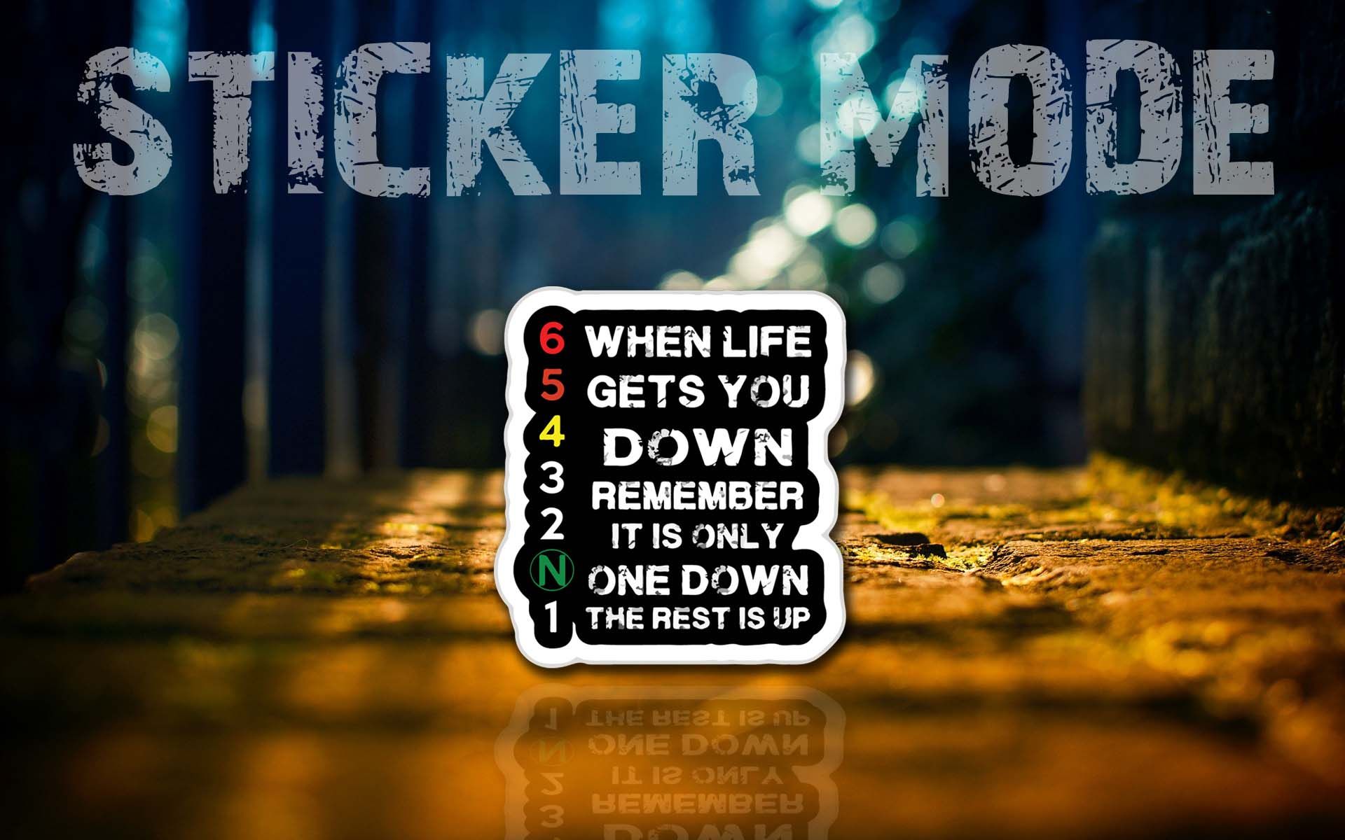 Sticker For Bike | 1N23456 | Best Quality ( Sticker_Mode ) - Car Accessories