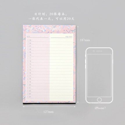 2019 2020 Agenda Notebook A4 Diary Bullet Journal Weekly Monthly Planner Papelaria School Supplies Stationary Organizer Schedule