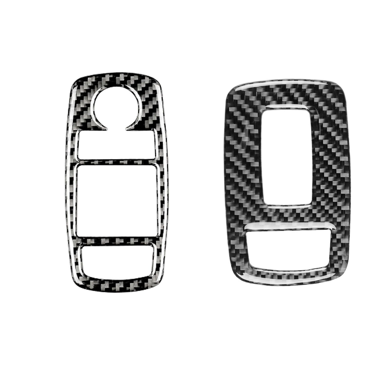 2 Pcs for Dodge Challenger 2015-up Trim Cover Strong Stickiness Adhesive Carbon Fiber Car Interior Trim Cover for Car