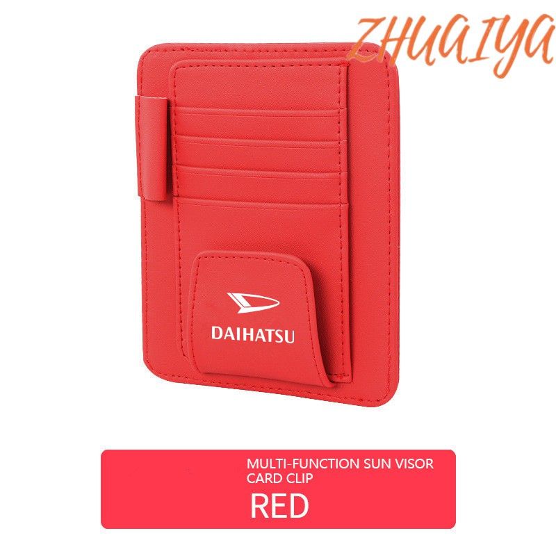 1Pieces red  Eye Glasses Card Pen Holder Clip Car Styling Car Accessories Sun Visor Sunglasses For Daihatsu Terios Sirion YRV Charade