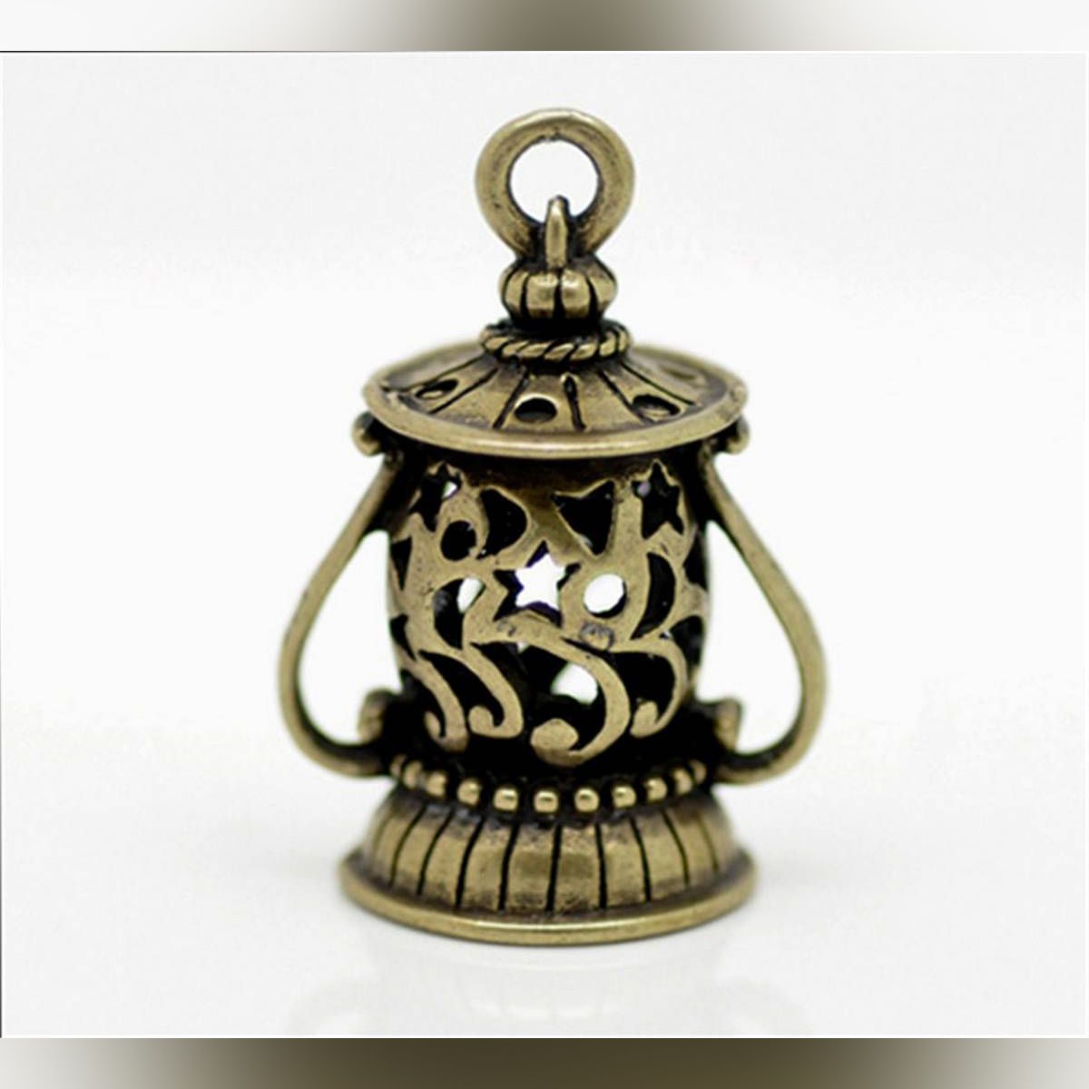 DoreenBeads Antique Bronze Flower Lantern Charms Pendants 29x20mm(1-1/8"x3/4"), sold per packet of 10 (B16653), yiwu