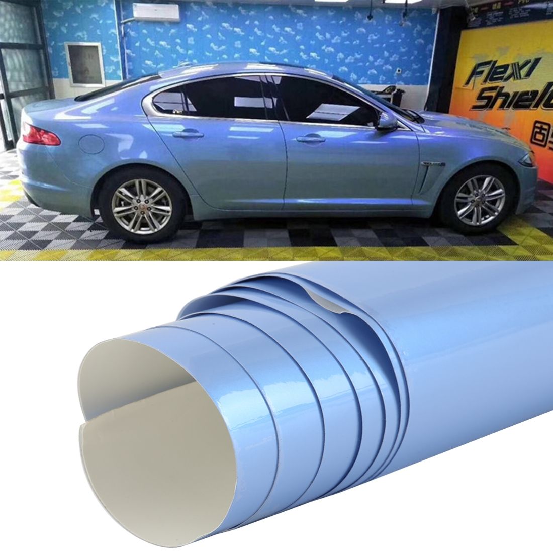 5 x 0.5m Auto Car Decorative Wrap Film Bicolor Candy PVC Body Changing Color Film