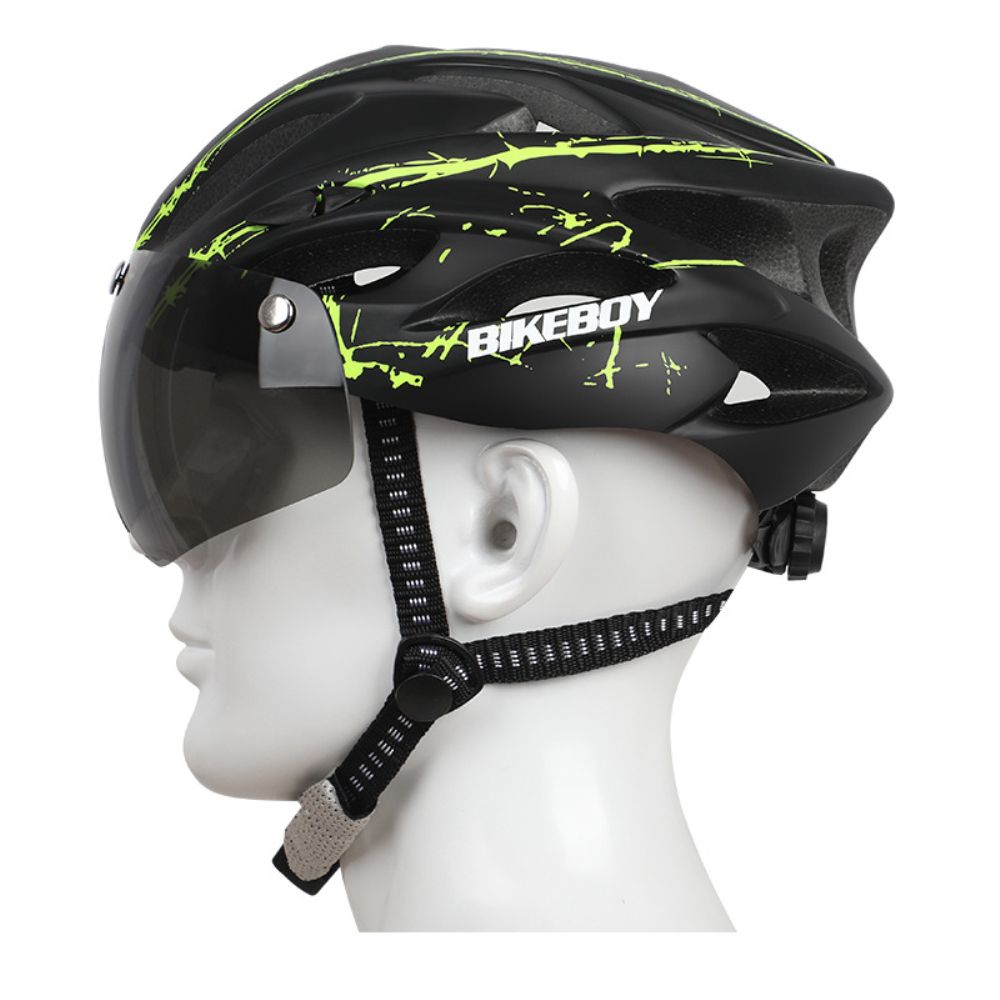 BIKEBOY Ultralight Mountain Bike Riding Helmet Unisex Detachable Magnetic Goggles Safety Helmet