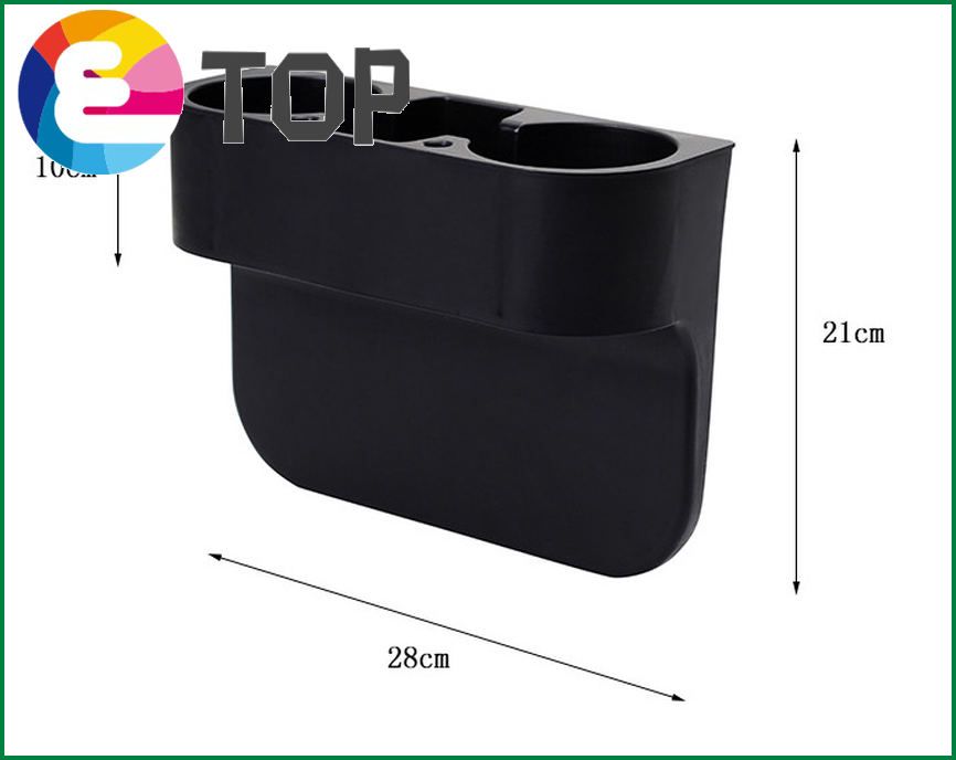 28*21*7cm Car Drink Holder Universal Multifunction Seat Gap Storage Bag Side Pocket Durable Pu Abs Auto Interior Accessories