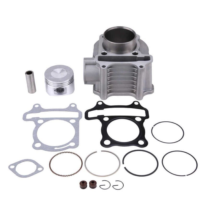 Acouto Motorcycle En e Cylinder Kit Piston Gasket 58.5mm Bore for GY6/125CC/150CC/152QMI