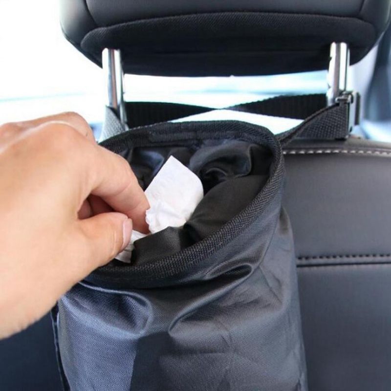 2PCS Car Trash Bags Car Trash Bags Hanging Detachable Garbage Bag for Back Seat Outdoor Traveling Home Use