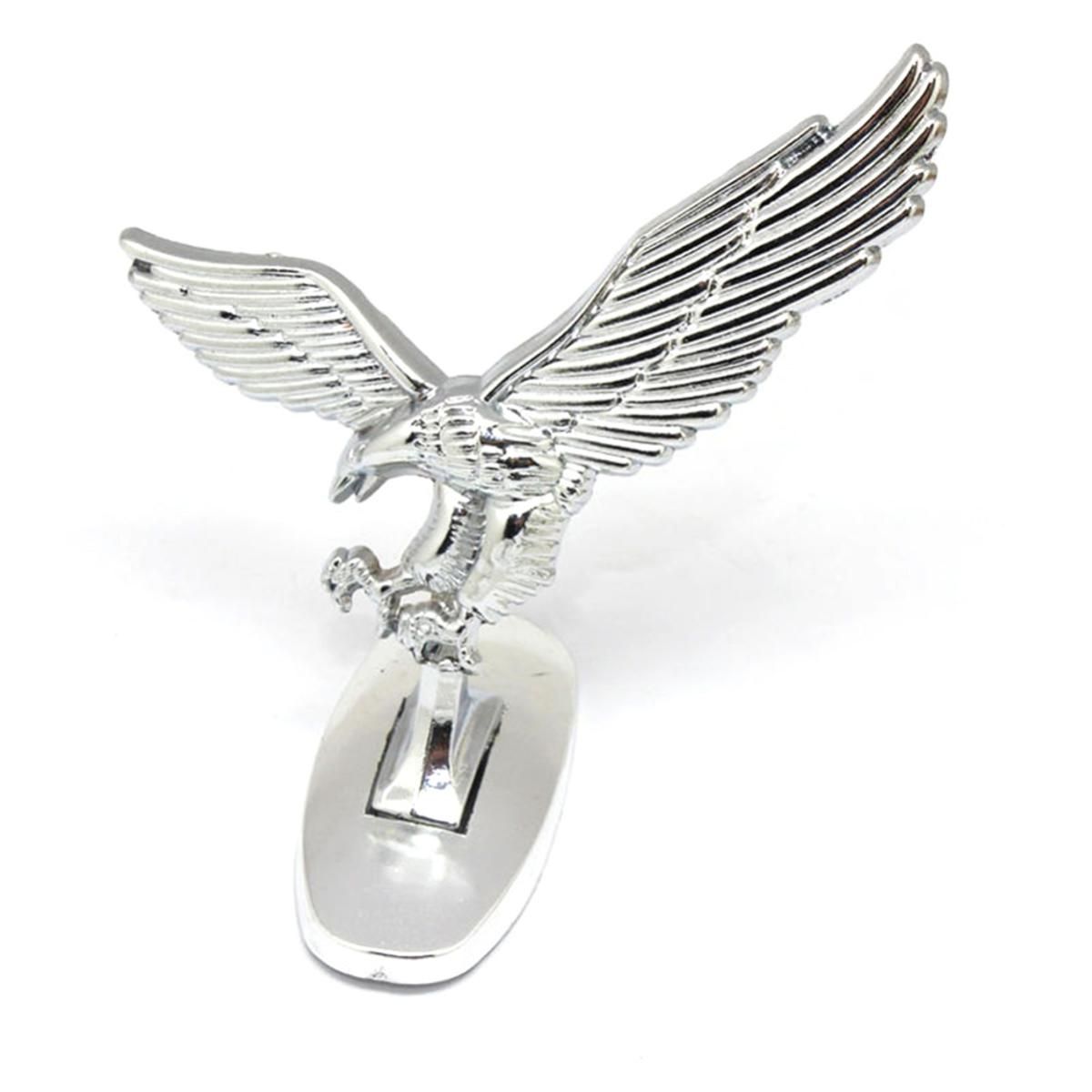 3D Emblem Car Logo Front Hood Ornament Car Cover Chrome Eagle Badge for Auto Car