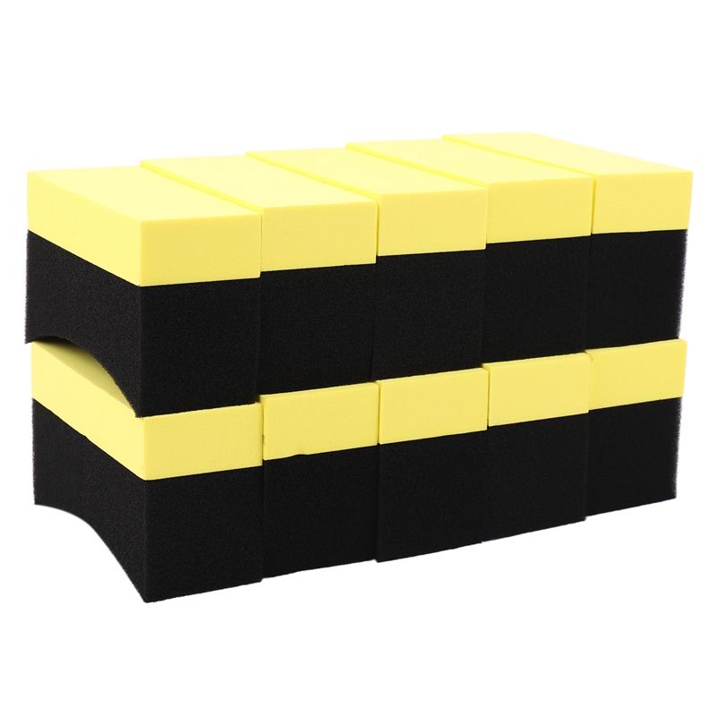 10pcs U-Shape Auto Tyre Car Tire Wheels Truck Brush Paint Care Wash Cleaning Wax Polishing Sponge Washer Wipe