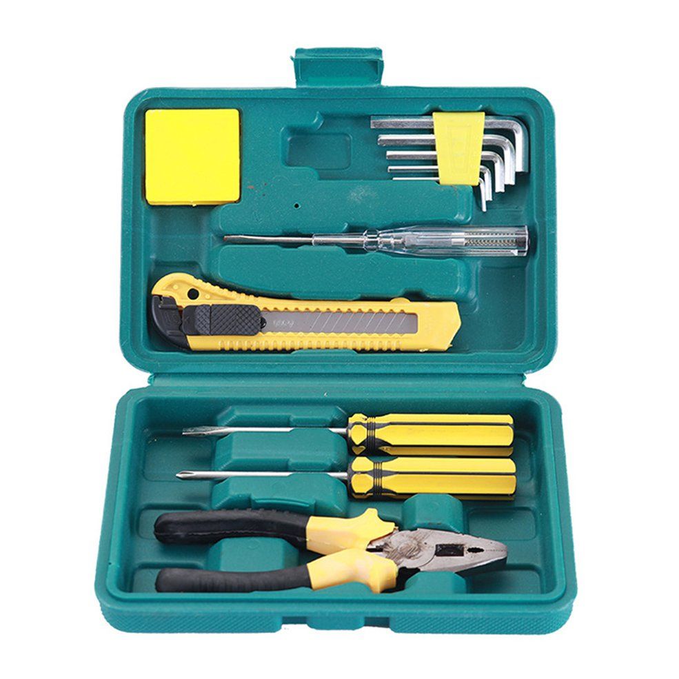 12 Pieces Combination Hardware Tools Car Insurance Hardware Toolbox Repair Kit
