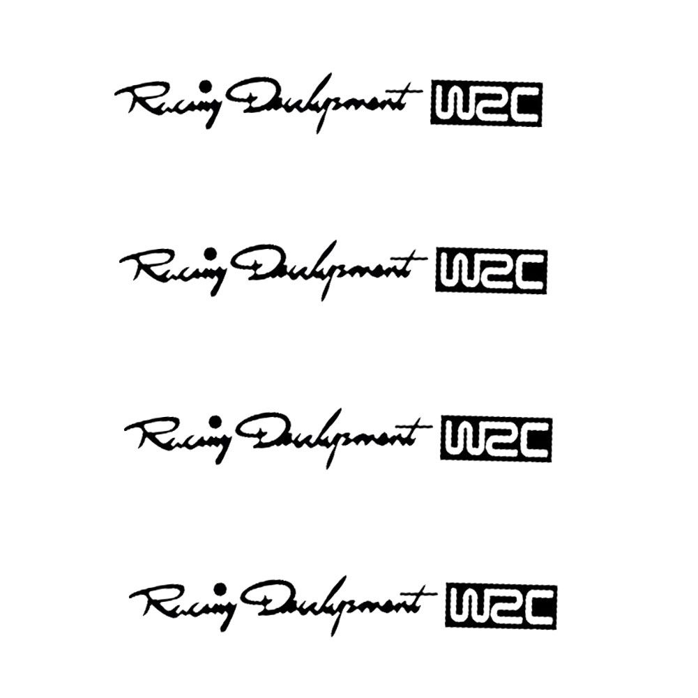 4Pcs WRC Door Handle Stickers Decal Rally Car for Toyota Skoda Kia Lada Opel