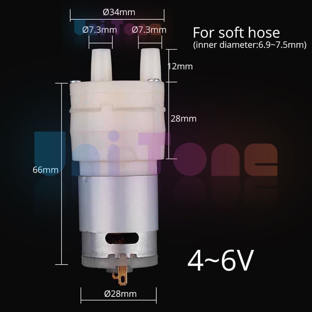 Fixed DC 4-6V mini water pump 1.5~2L/min water pump very low noise motor 90~120L/H