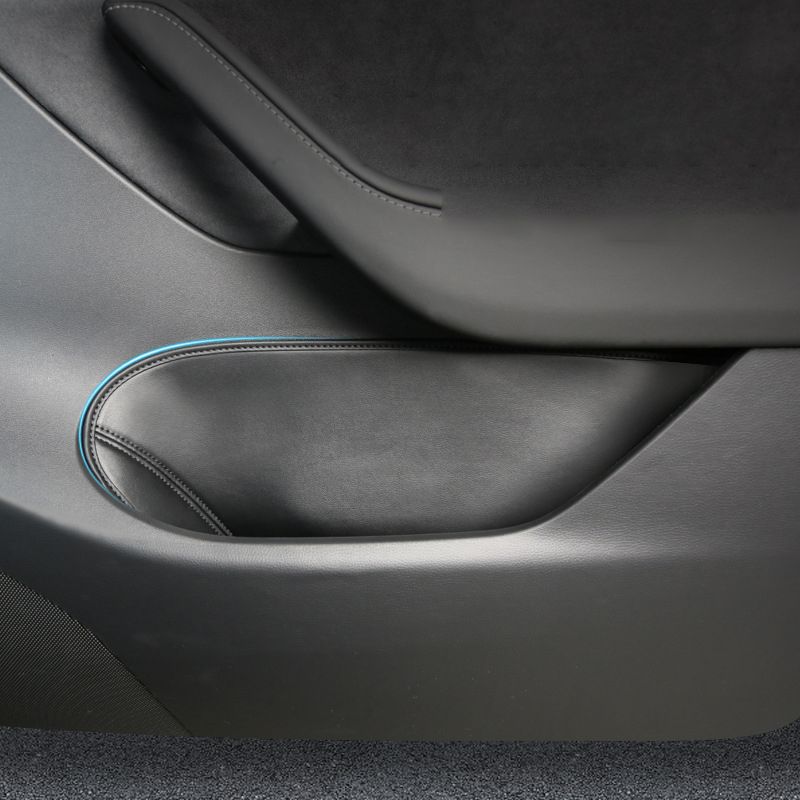 Door Slot Leather Protective Pad Door Storage Box Pad for Tesla Model Y 2021 Car Styling Modification Accessories