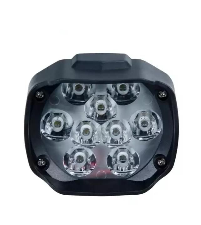 Motorcycles 9 Led Headlight Lamp Scooters Fog Light (6000K White 15W 1500LM)1PC Set