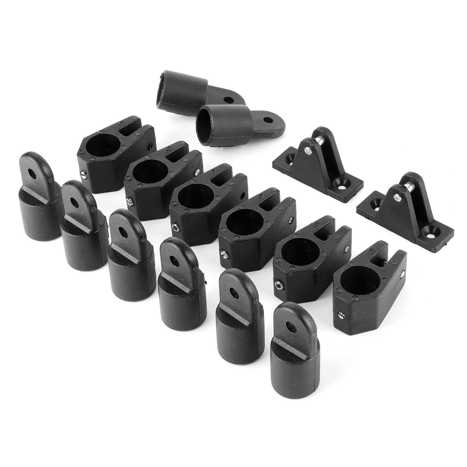 16pcs Set Marine Deck Hinge Boat Jaw Slide Eye End Nylon Fitting