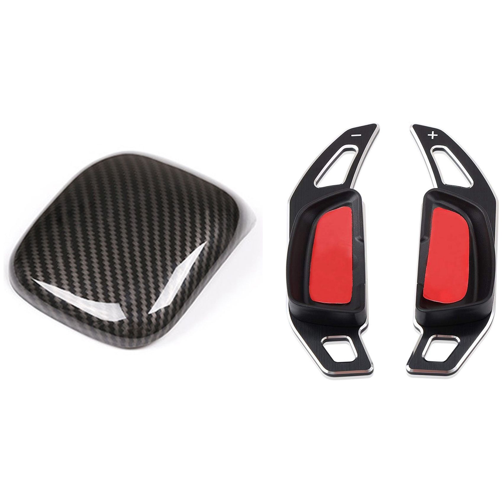 Steering Wheel Shifter Paddle Extension with Center Console Armrest Cover,for Mercedes Benz C Class W205,A Class W177