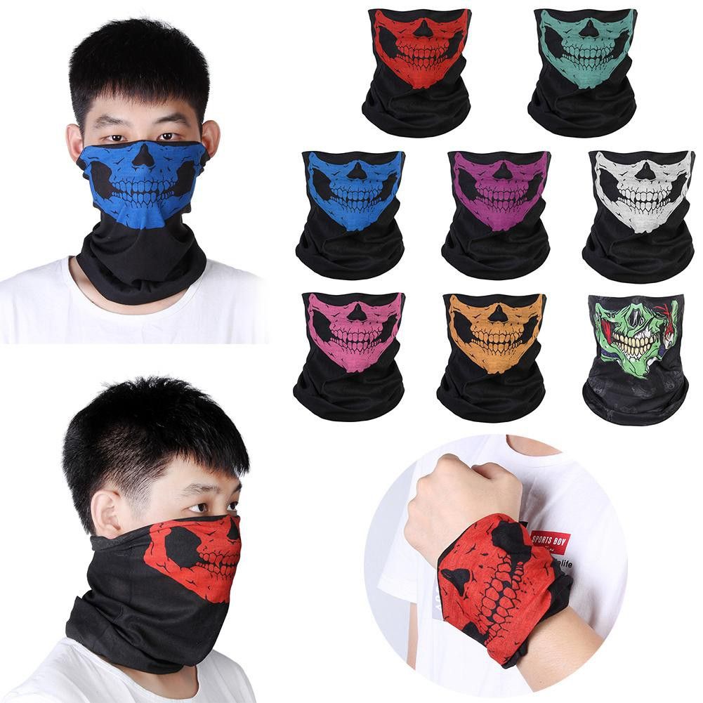 Cycling Ski Skull Handkerchief Half Face Ghost Scarf