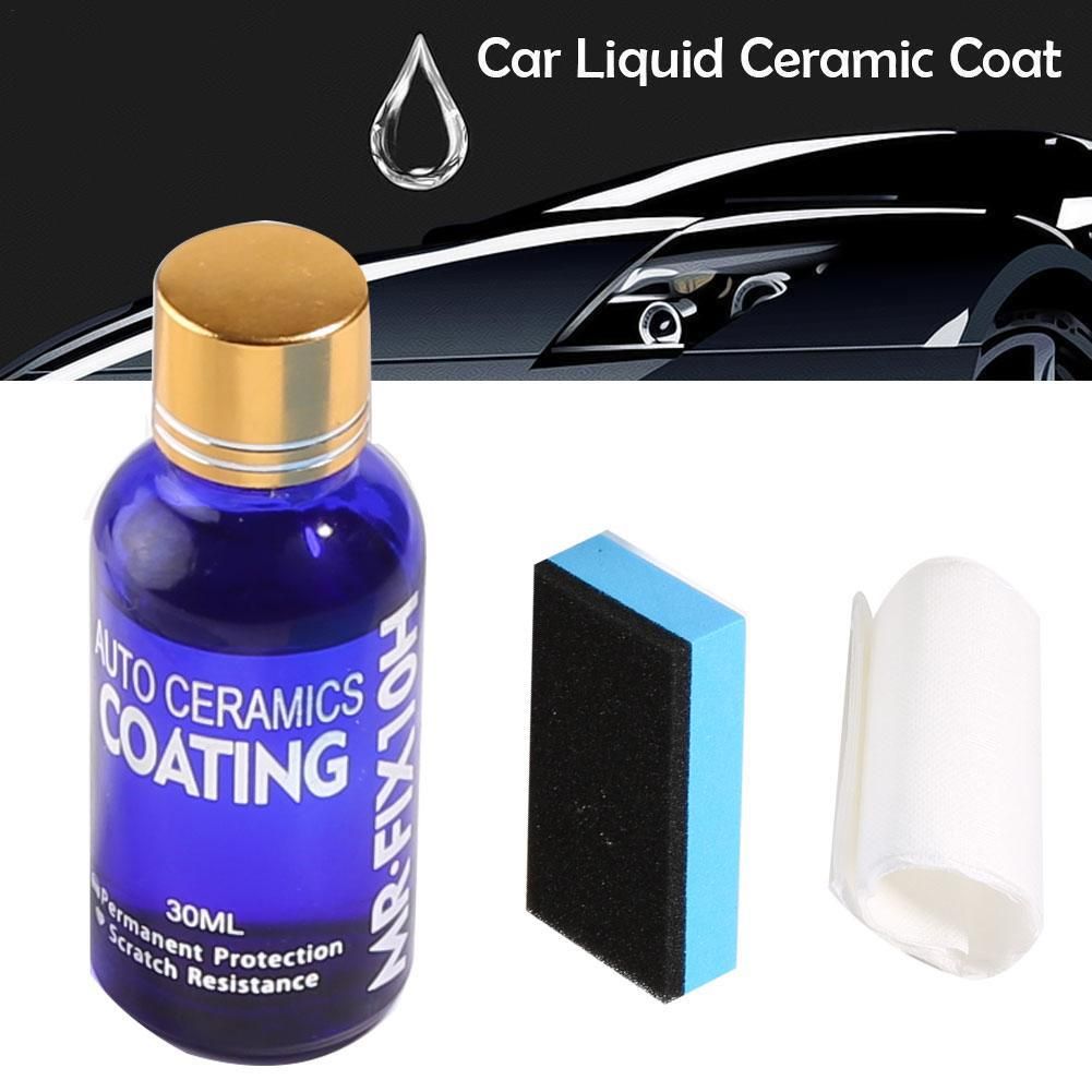 30ML Ceramic Coat 10H Car Polish Liquid Crystal Set High Density Car Super Hydrophobic GLass Coating repair