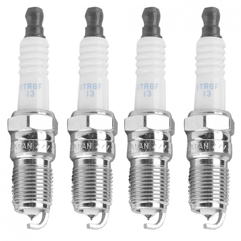 Acouto Car Spark Plugs, 4PCS L3Y4-18-110 Auto En Spark Plug for 3 Series 6 MPV ribute