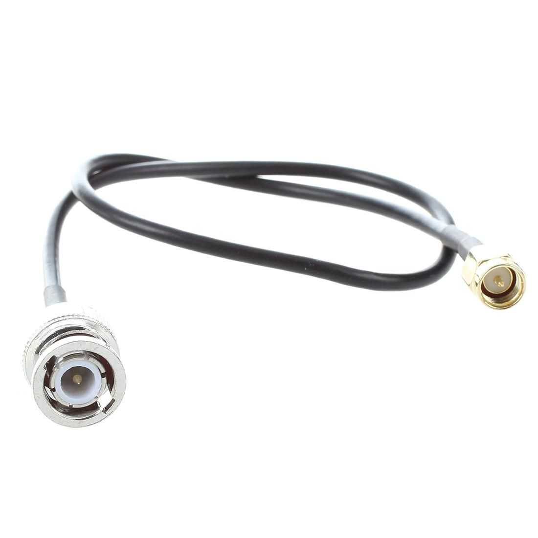 12.8" RF Pigtail Cable SMA Male to BNC Male Adapter Connector