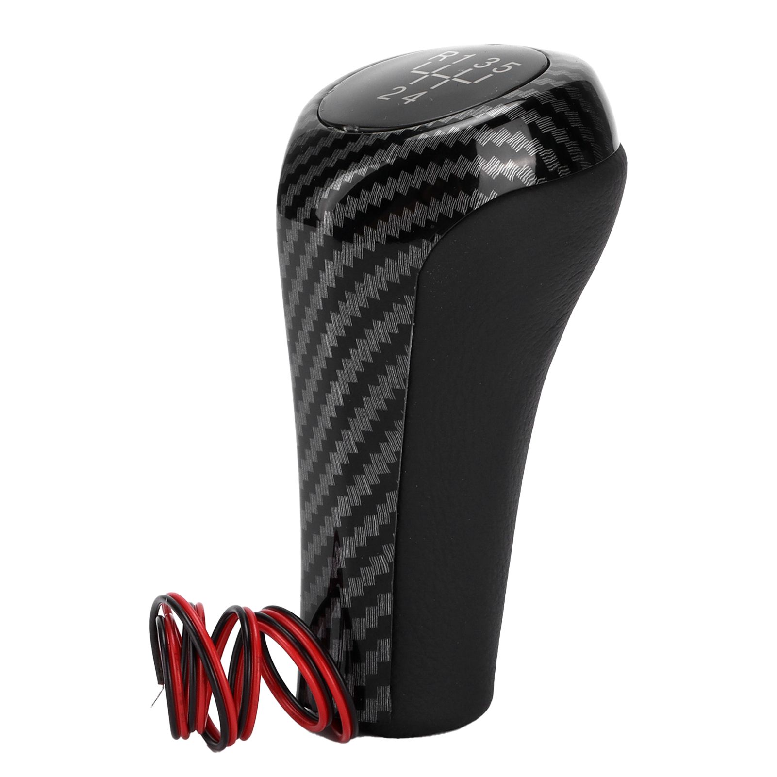 5 Speed Knob Lever 3.8 X 1.1in Carbon Fiber Style Replacement For Z8 E52