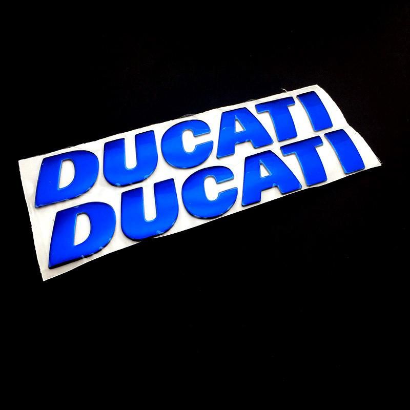 3D Motorcycle Chrome Red Sticker Decal Emblem Tank Moto for Ducati All 696 848 1098 1198
