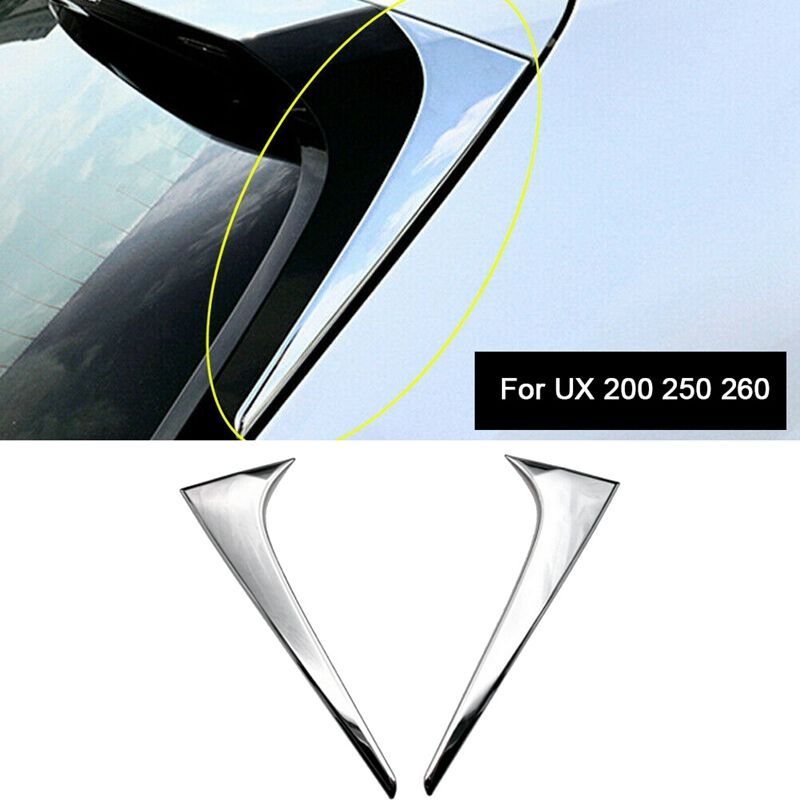 Rear Tail Door Window Sper Strip Trim Side Window Triple-cornered Beveled Cover for Lexus UX 200 250H 260H 2019 2020