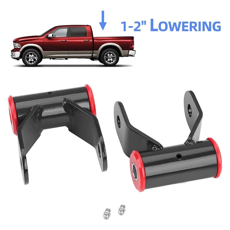 2in Drop Rear Shackle Leveling Kit for Dodge Ram 1500 2WD 2002-2008