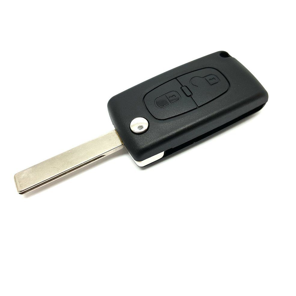 2-on Folding Housing Car Key Protective Case For Peugeot 207 307 407 308