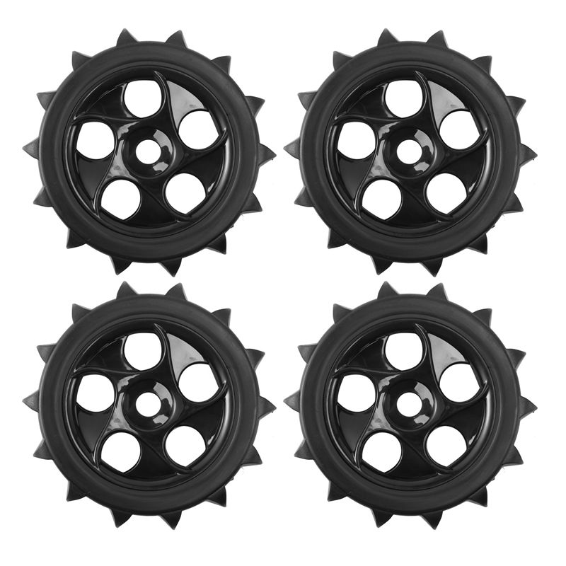 4Pcs RC 1/8 Paddles Snow Sand Tires Tyres Fit HPI AKA 1:8 Off-Road Buggy Wheels 1:8 Off-Road Short Card Beach Tire for RC Car