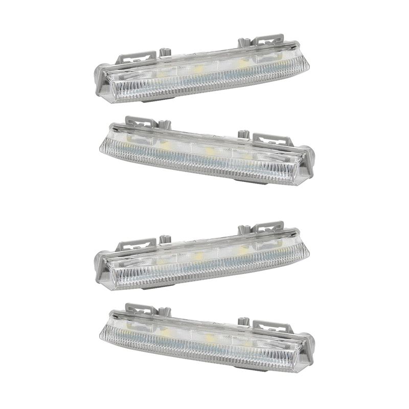4PCS Front DRL Fog Light Fit for Mercedes-Benz W204 W212 C250 C350 E350 A2049069000