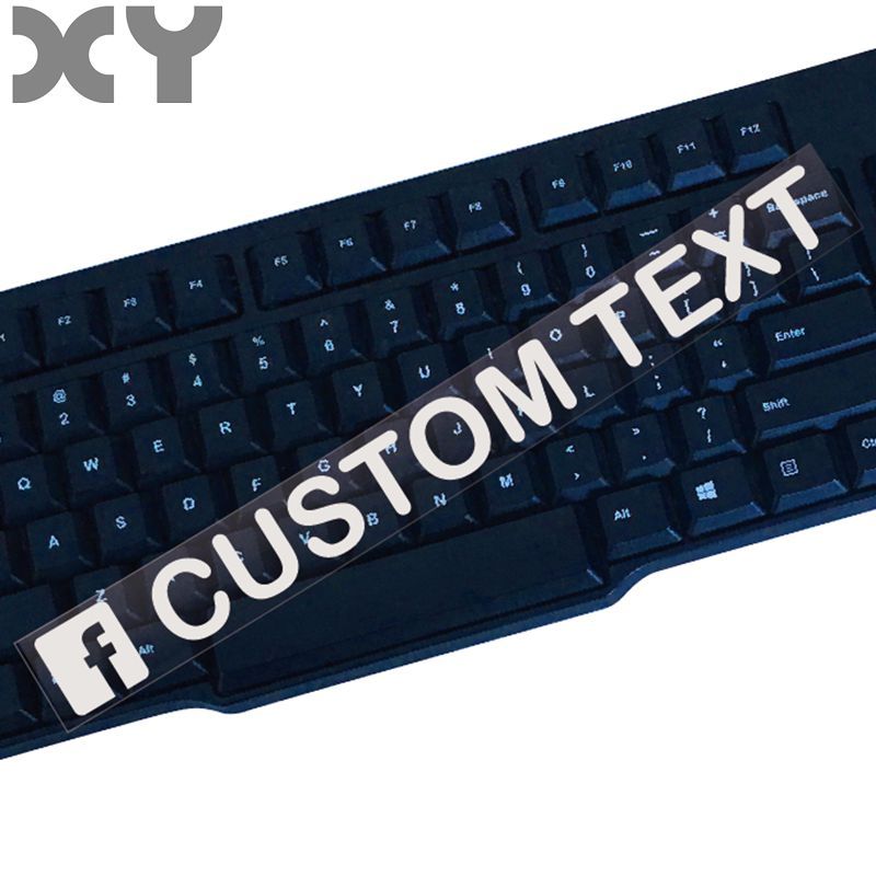XY Personalized Custom Facebook Username Waterproof Car and Motorcycle Sticker Bumper Sticker Drop Shipping