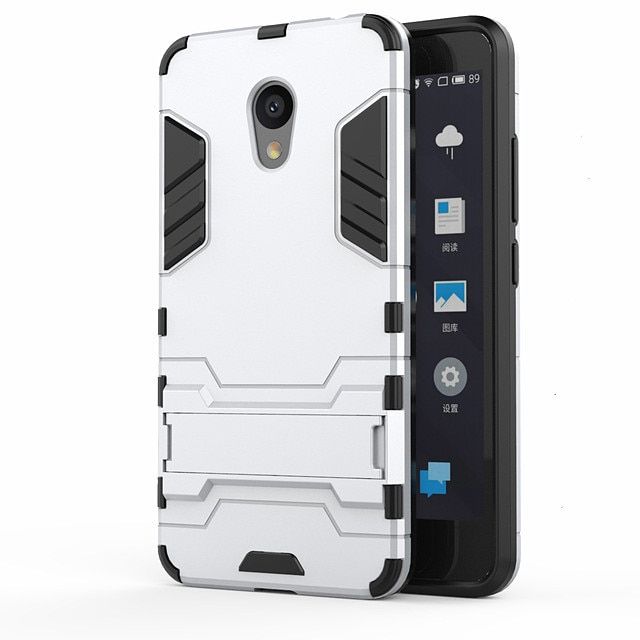 PDGB Armor Case For MEIZU M6 Note M3 M5 Case Meizu M5S A5 M5c M5 M6T M6s S6 15 Plus M15 15 Lite Hybird TPU Hard PC Shell Cover