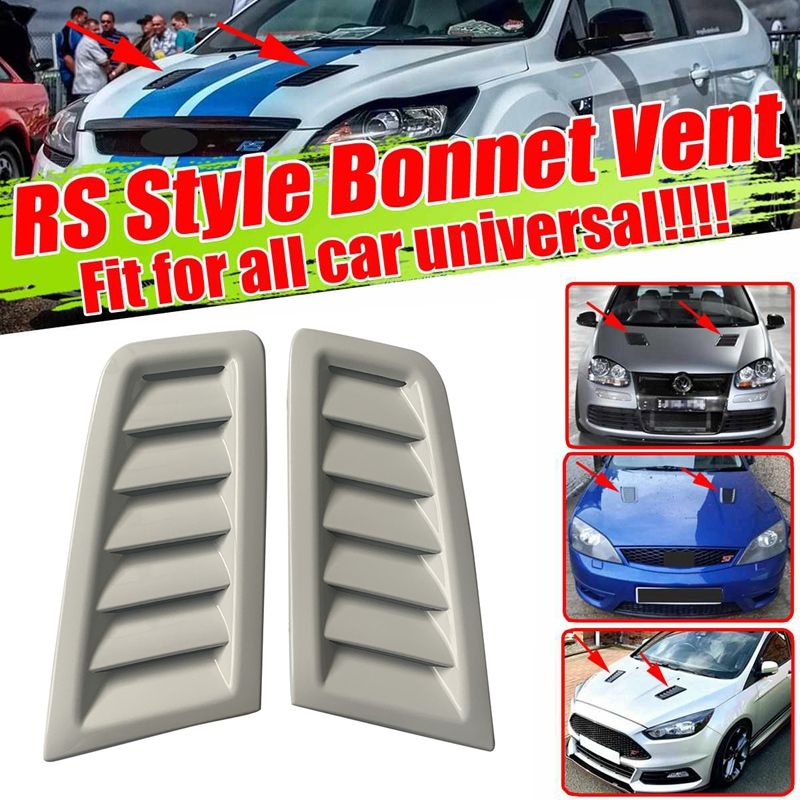 Universal Car Front Engine Hood Bonnet Vents Hood Air Outlet for Ford Focus MK2-RS ST Fiesta Mondeo Mustang