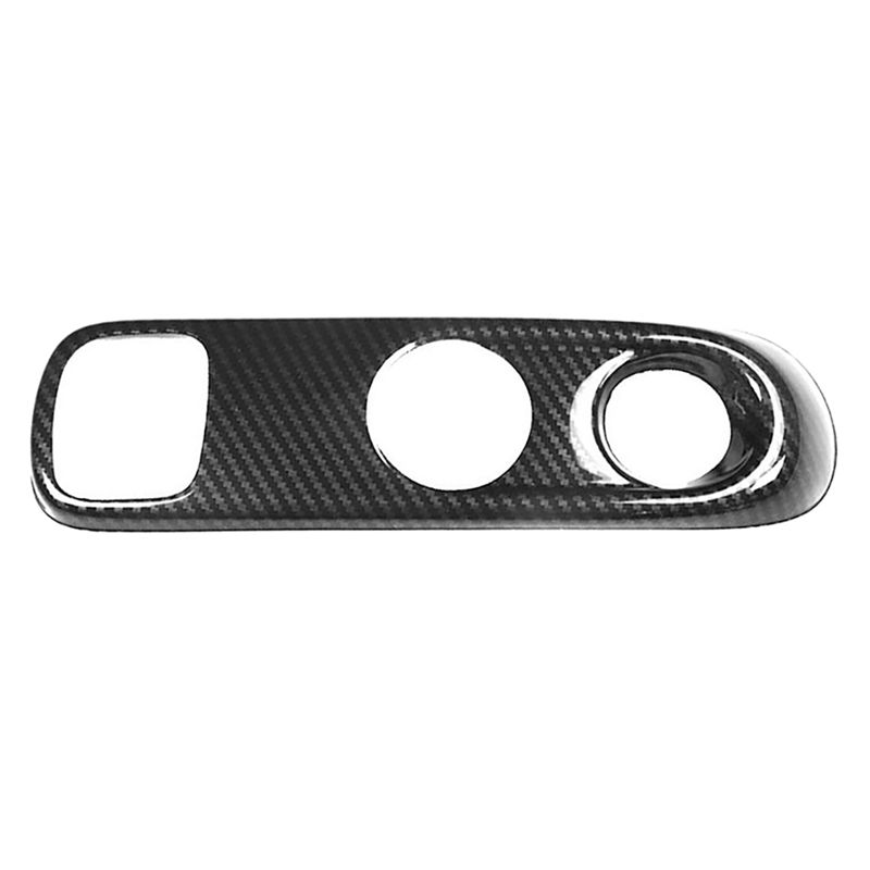 Carbon Fiber Gear Shift Knob Panel Frame Cover Trim for Mercedes-Benz Smart 451 Fortwo Car Interior Styling