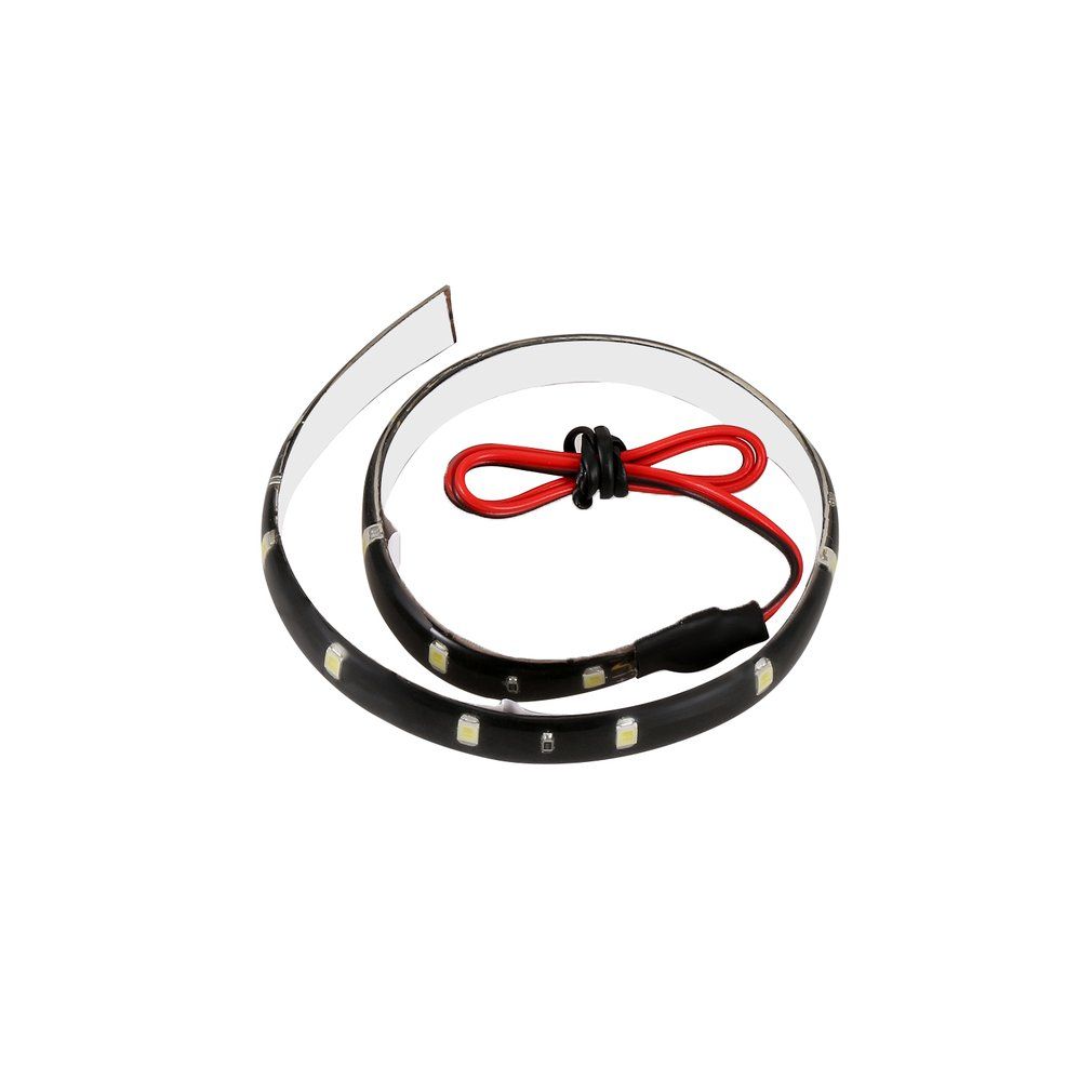 30Cm 12V 15 Leds Car Auto Motorcycle Waterproof Strip Lamp Flexible Light White