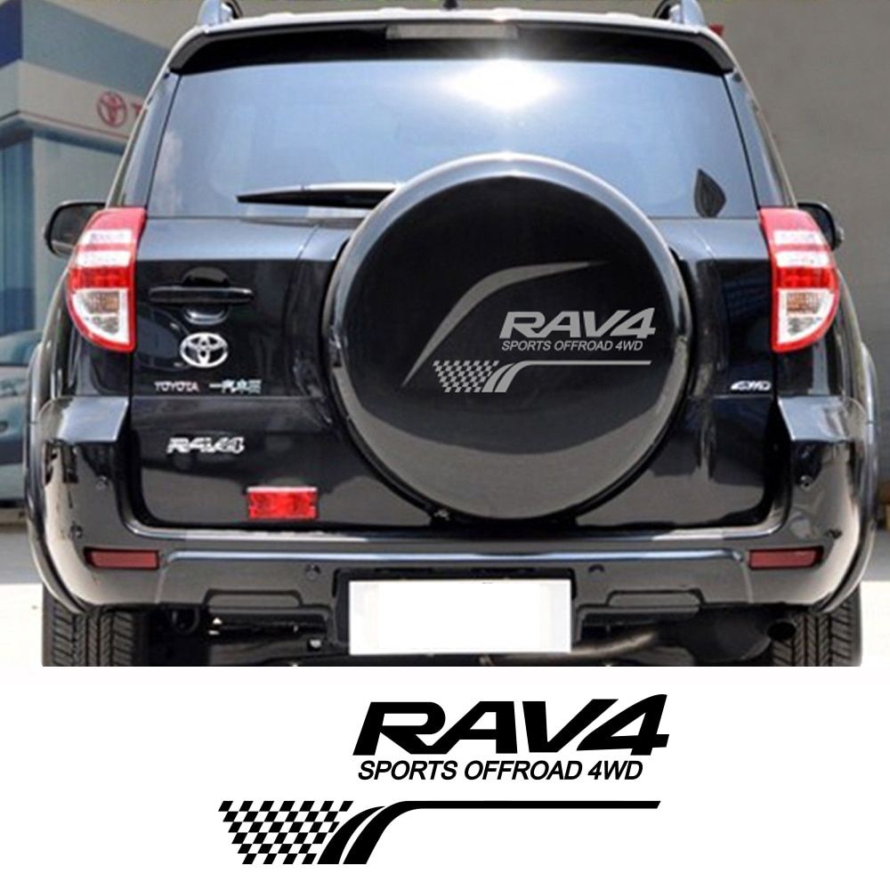 Car Stickers Auto Tail Spare Wheel Decoration Decals For Toyota RAV4 SUV DIY Vinyl Film Sport Automobile Car Tuning Accessories