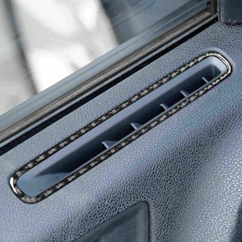 Carbon Fiber Vent Cover Trim Sticker 2Pcs Car Door Air Outlet for Dodge Charger 2011-2014
