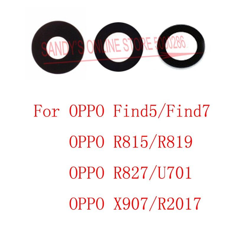 2 PCS New For OPPO Find 5 7 R815 R819 R827 U701 X907 R2017 Rear Camera Glass Lens Back Camera Lens Glass Cover Repare Parts