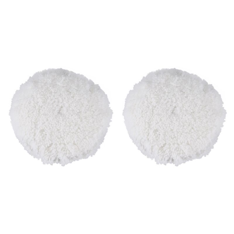 2X 7 inch 180mm Soft Wool Clean Polishing Buffing Bonnet Pad for Car Auto Polisher