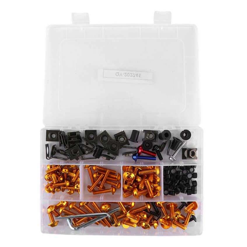 Fairing Fastener Ki 190pcs Bolts Nuts Washers Set Fit for Honda CBR600RR CBR900RR CBR1000RR CBR1100XX