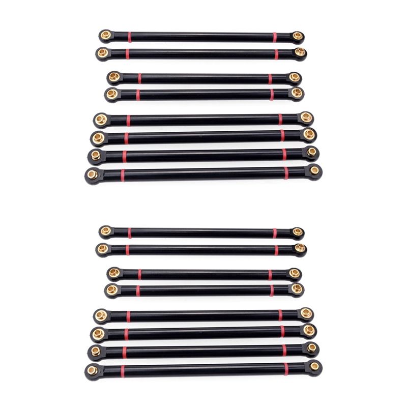 8Pcs/Lot Metal Link Rod 313MM Wheelbase Suit for Axial SCX10 1/10 RC