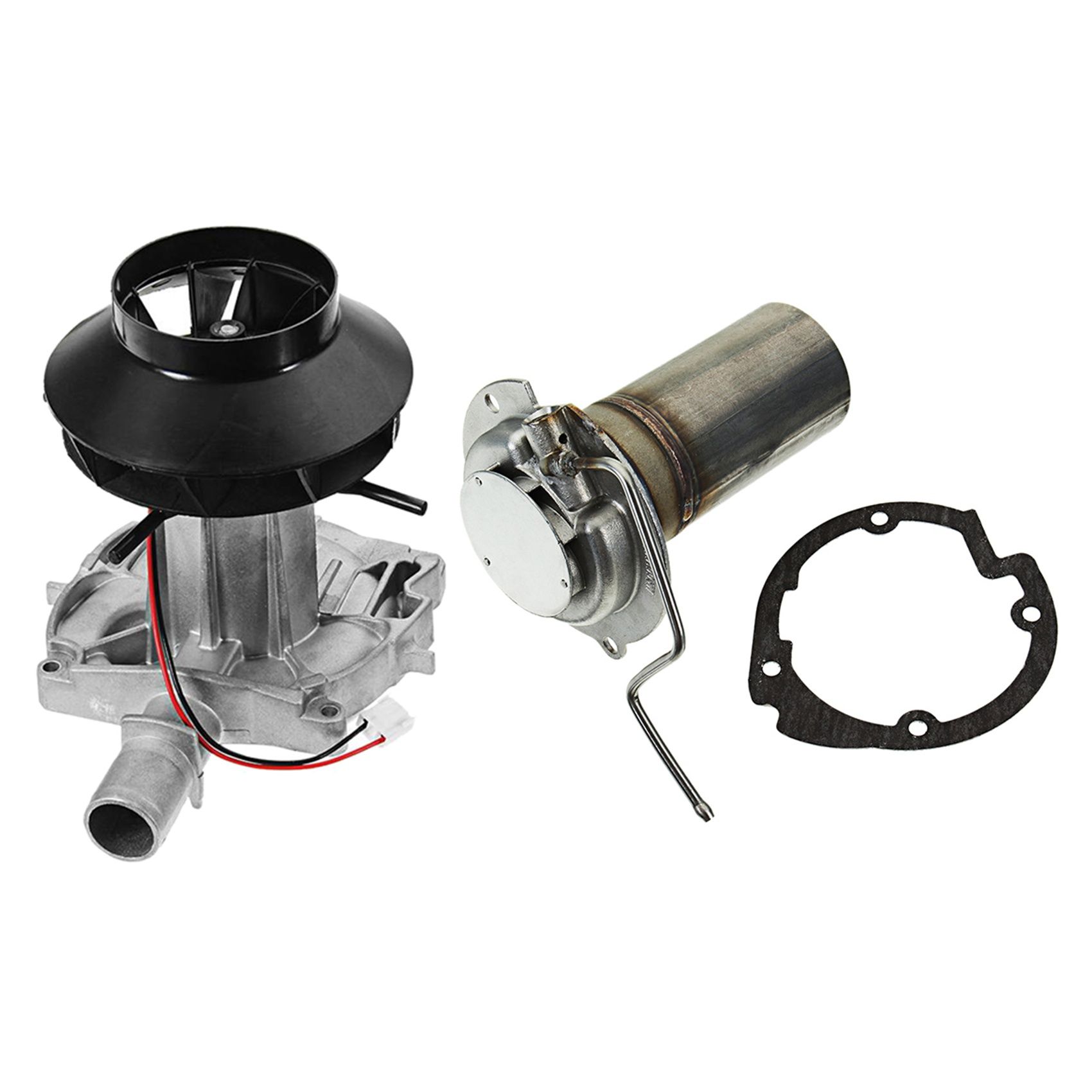 1 Set 12V Car Blower Motor Combustion Air Fan Parking Heater Replacement & 1 Set Parking Heater Combustion Chamber