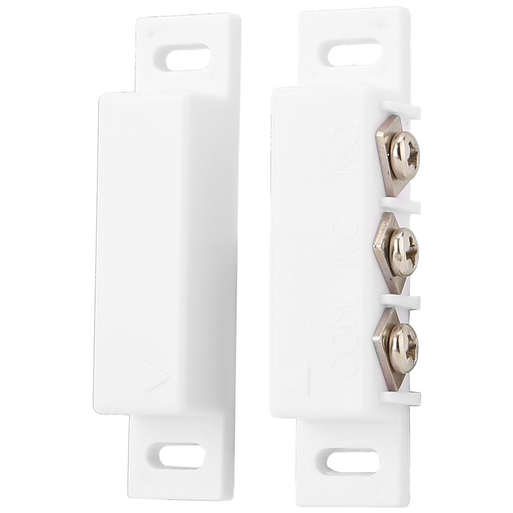Wired Door Window Magnetic Alarm Burglar Security Safety System for Shop White