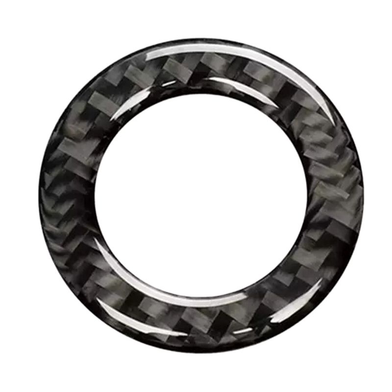 Engine Start Stop Button Switch On/Off Panel Ring Cover for Infiniti Q50 Q60 13-19 Carbon Fiber Car Interior Accessories