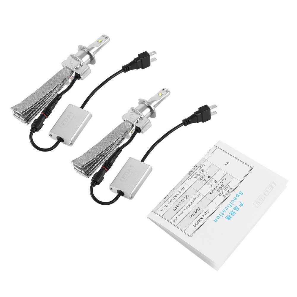 LED Headlights Super Bright Bulbs All-in-one Conversion Kit CSP Light Source