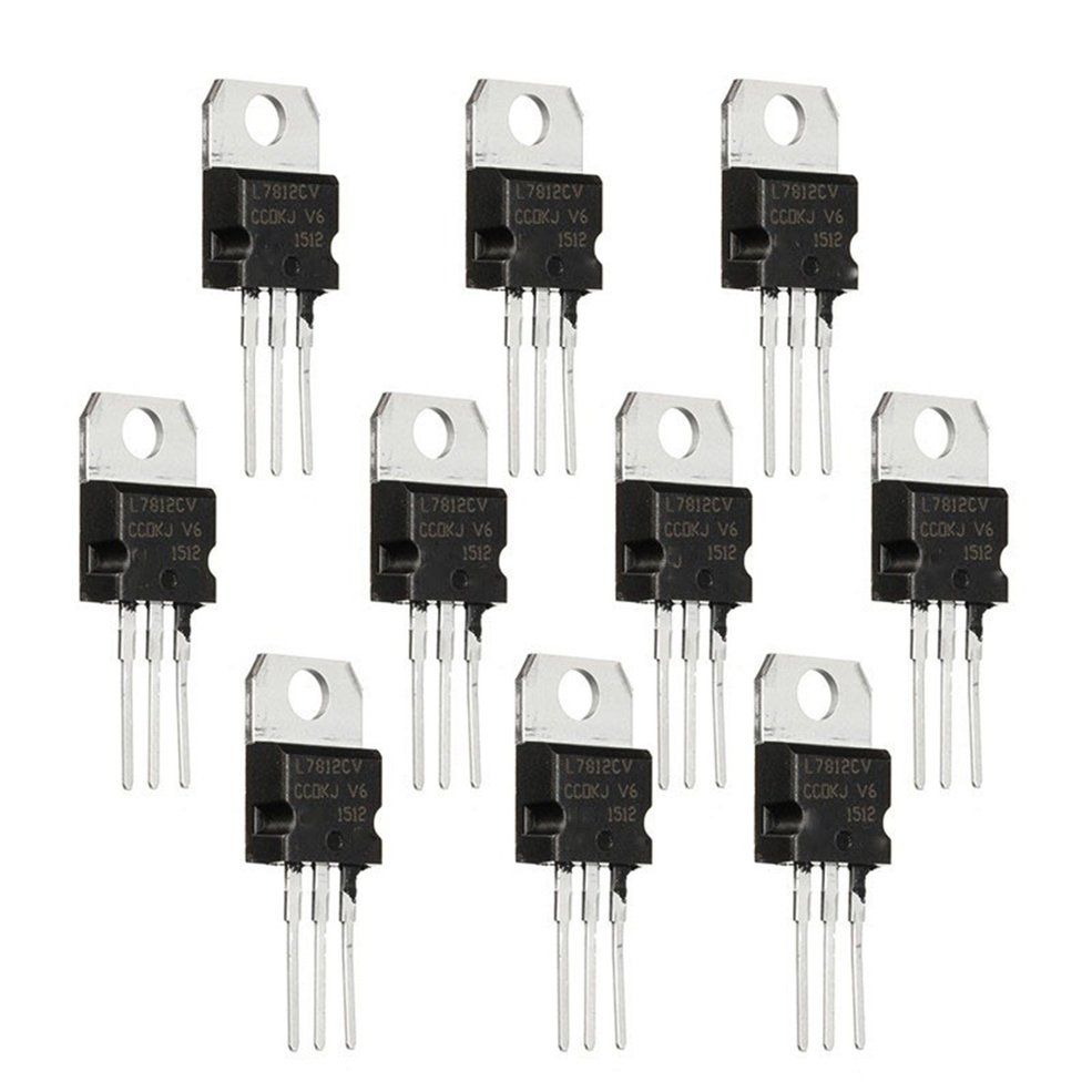 10pcs New L7812CV L7812 KA7812 LM7812 Voltage Regulator 12V 1.5A TO-220